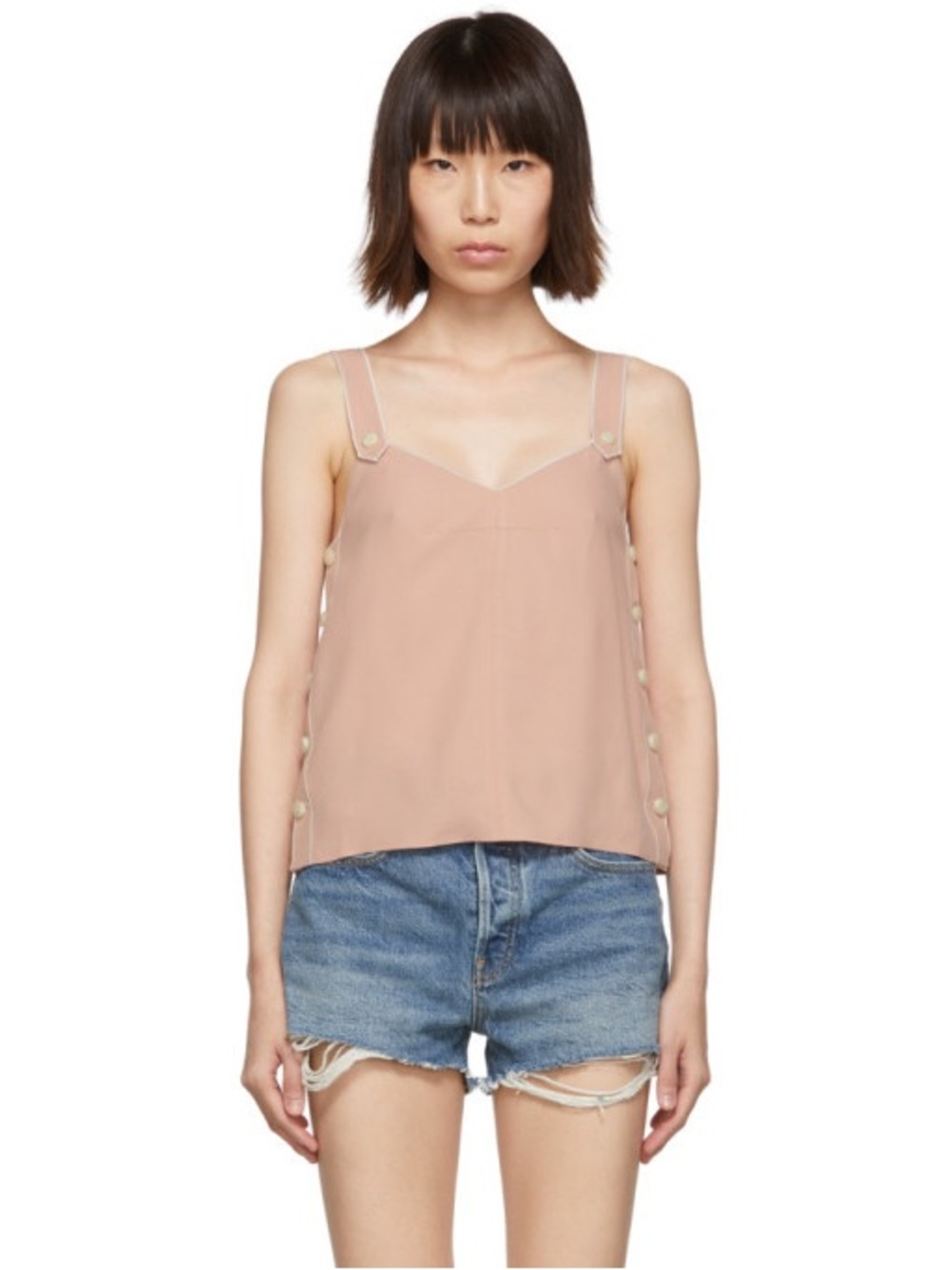 rag and bone Pink Tia Tank Top